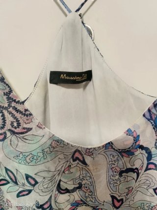 Vestido largo Massimo Dutti estampado