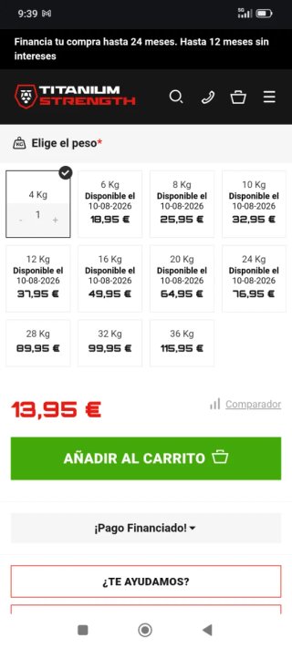 3 Pesas Rusas Kettlebell Negras