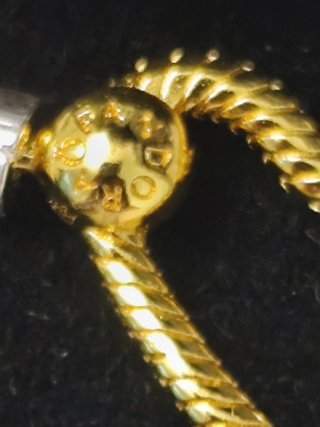 Pulsera Pandora Corazón Oro y Plata 18cm