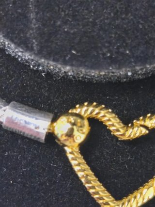 Pulsera Pandora Corazón Oro y Plata 18cm