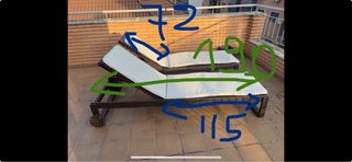 2 Tumbonas de madera con ruedas