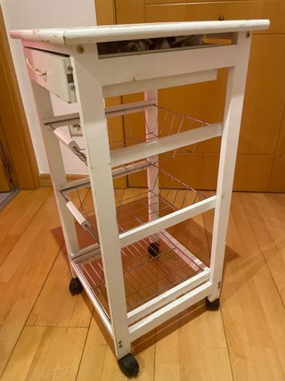 Carro auxiliar cocina con ruedas