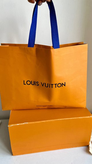 Bolso Louis Vuitton Azul y Marrón 25