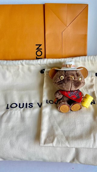 Bolso Louis Vuitton Azul y Marrón 25