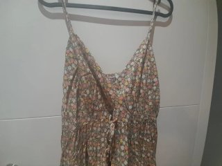 Vestido estampado floral beige