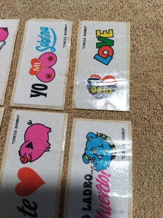 Lote 10 Pegatinas Chicle Bambo