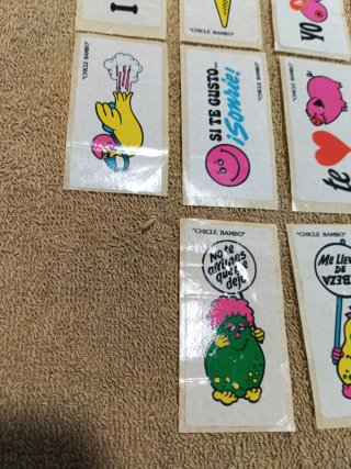 Lote 10 Pegatinas Chicle Bambo