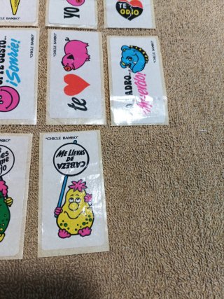 Lote 10 Pegatinas Chicle Bambo