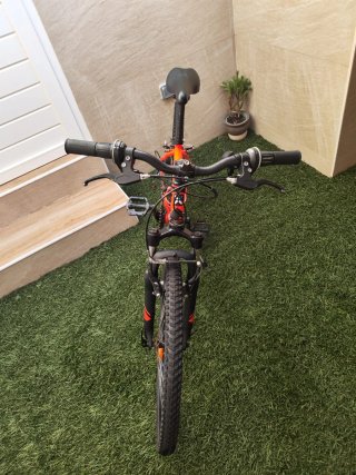 Bicicleta Montaña Roja BTWIN Rockrider Talla S