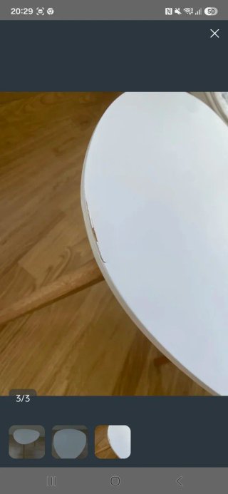 Mesa auxiliar o de centro blanca