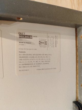 Estantería Eket Ikea Gris