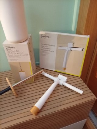 Lote 7 Accesorios Baño Livarno Madera