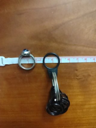 Anillo Uno de 50 Plata y azul