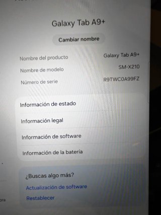 Tablet Samsung Tan A9+ wifi