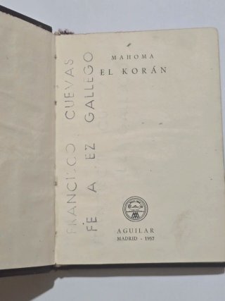Mahoma - El Korán (Aguilar, 1957)