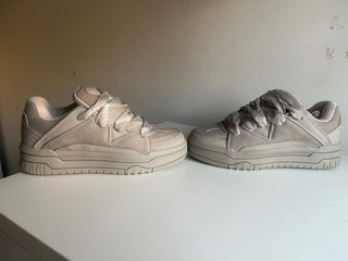 Zapatillas streetwear beige/gris