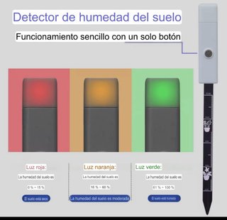 Medidor Humedad Suelo Temperatura