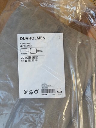 Pack 4 Cojines Ikea Duvholmen Gris