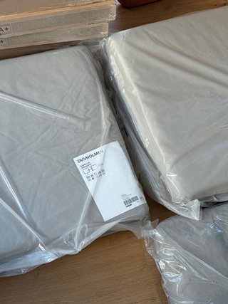 Pack 4 Cojines Ikea Duvholmen Gris