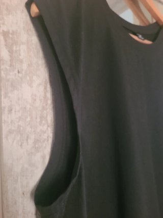Camiseta sin mangas Manfinity negra XL