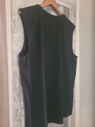 Camiseta sin mangas Manfinity negra XL