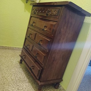 Cómoda Castellana 5 Cajones Madera