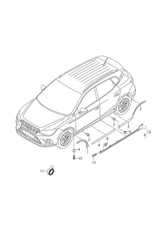 Faldon izquierdo Seat Arona