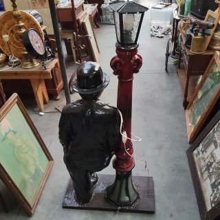 Lámpara/Escultura Charlie Chaplin