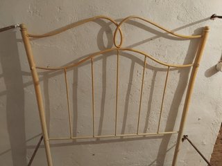 Cabecero de hierro beige 90cm