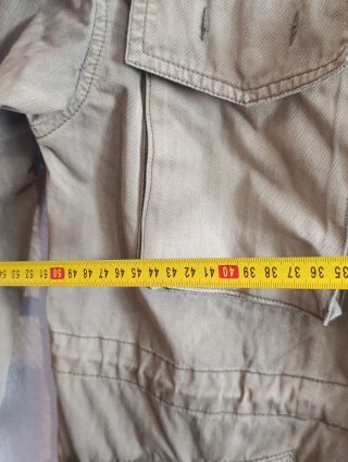 Chaqueta Militar / Motera Verde Caqui con Parches