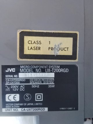 Equipo de música JVC UX-T200RGD