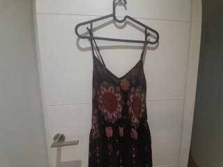 Vestido negro estampado floral