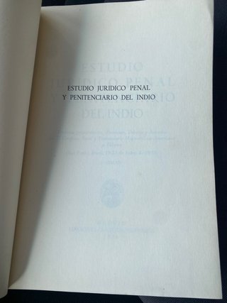 Libro Jurídico-Penal y Penitenciario del Indio