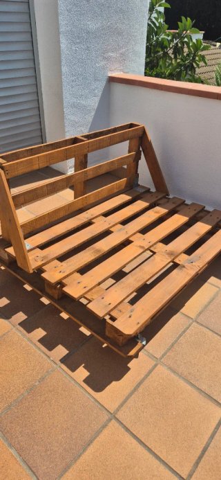 Sofá Palets con Ruedas + Cojines Happers