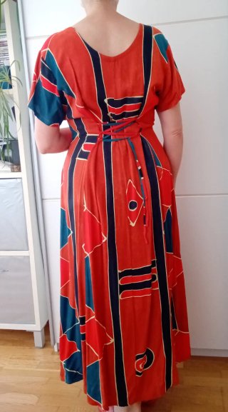 Vestido largo estampado