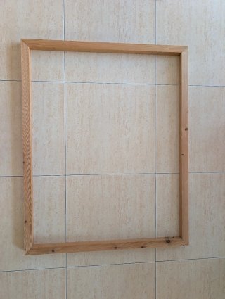 Marco de madera 100x80