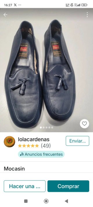 Mocasines mujer azul Filardi