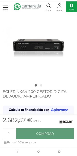 ecler NXA4-200 Amplificador Digital