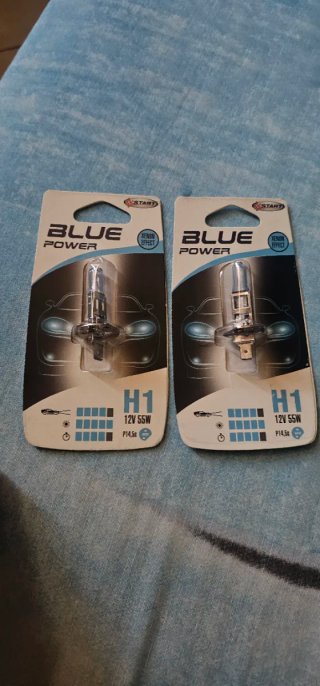 Coppia Lampadine H1 Blue Power 12V 55W