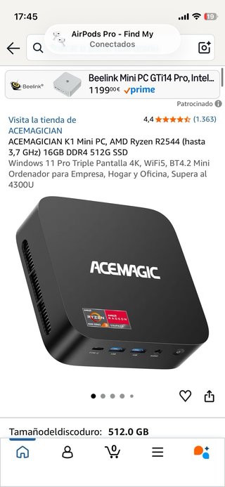 Mini PC ACEMAGIC Kron Mini K1 Ryzen 5