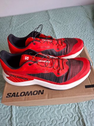 Zapatillas Salomon Genesis Rojas y Negras