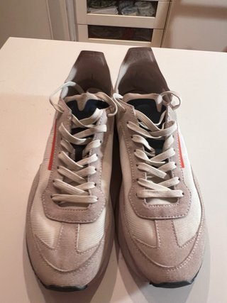 Deportivas Lacoste Partner Piste T. 42 -Beige/Azul