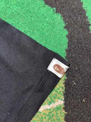 Maglietta Bape Nera con Logo A Bathing Ape