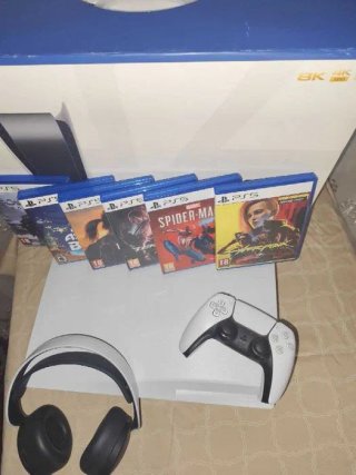 PS5 Consola + TOP Juegos + Accesorios + Mandos
