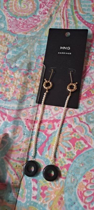 Pendientes Mango dorados y negros