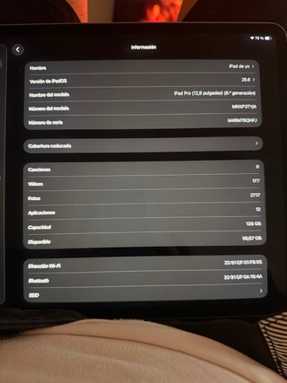 iPad Pro 12.9 6ª Gen Wifi 128GB
