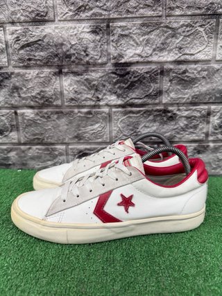 Converse Bianche Rosse Tg 39