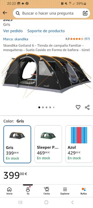 Skandika Gotland 6 - Tienda de campaña Familiar