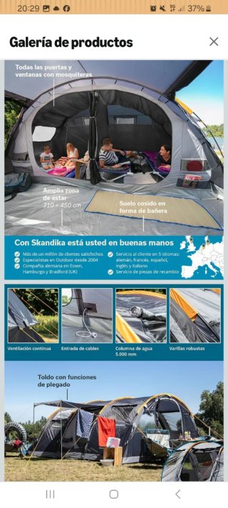 Skandika Gotland 6 - Tienda de campaña Familiar