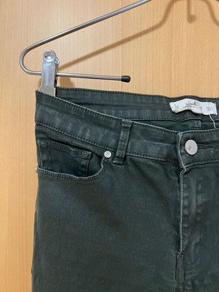 Pantalones verdes Mango skinny